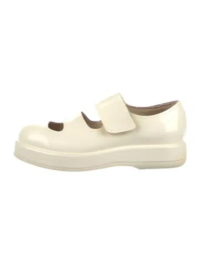 Pre-owned Acne Studios Patent Leather Sneakers In Neutral