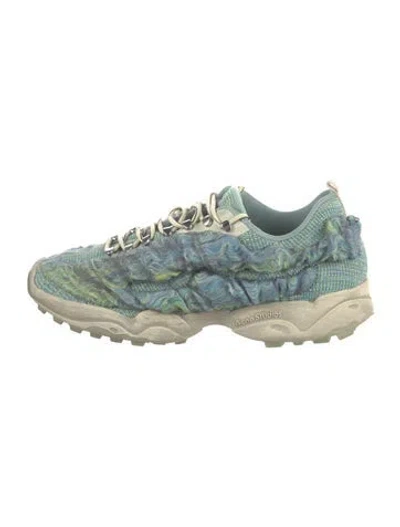 Pre-owned Acne Studios Patterned Athletic Sneakers In Blue