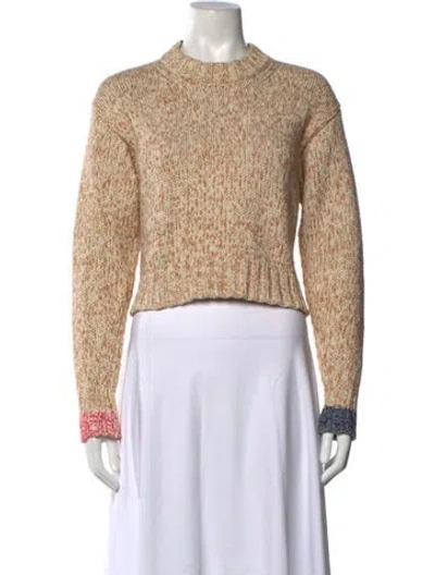 Pre-owned Acne Studios Patterned Crew Neck Sweater In Neutrals