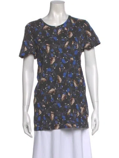 Pre-owned Acne Studios Patterned Crew Neck T-shirt In Multi