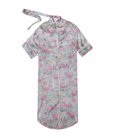 Acne Studios Patterned Dress In Gray