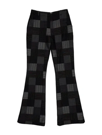 Pre-owned Acne Studios Patterned Flared Pants W/ Tags In Black