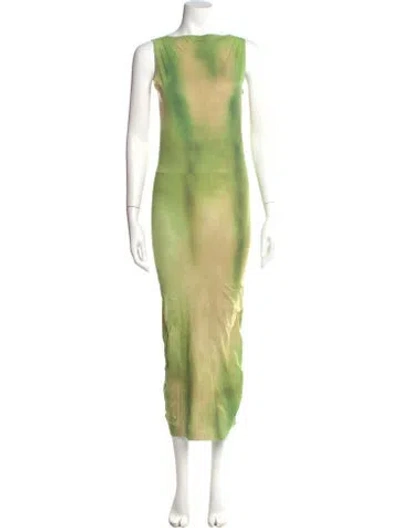 Pre-owned Acne Studios Patterned Long Dress In Multi