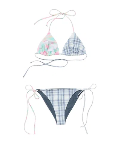 ACNE STUDIOS PATTERNED PLAID BIKINI