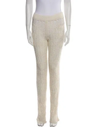 Pre-owned Acne Studios Patterned Straight Leg Pants W/ Tags In Neutral