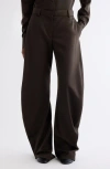 Acne Studios Casual Pants With Belt Loops In Brown