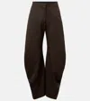 Acne Studios Casual Pants With Belt Loops In Brown
