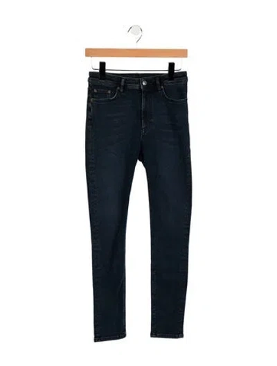 Pre-owned Acne Studios Peg Blue Black Skinny Jean Skinny Leg Jeans