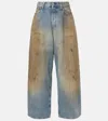Acne Studios Baggy Jeans Mid Blue In Blue