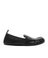 Acne Studios Leather Loafers With Saddle Strap In Black
