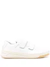 Acne Studios White Velcro Strap Platform Sneakers In White