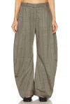 Acne Studios Pevaya Stewart Trouser In Multi Brown