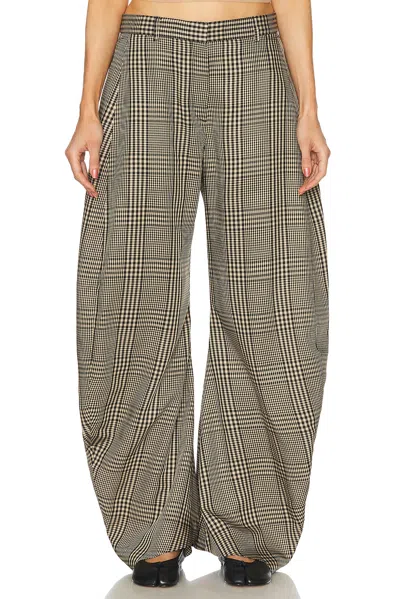 Acne Studios Pevaya Stewart Trouser In Multi Brown