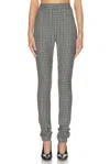 Acne Studios Peysh Check Pant In Gray