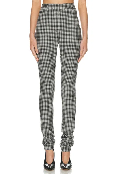 Acne Studios Peysh Check Pant In Gray