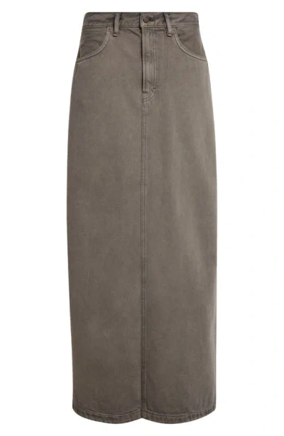Acne Studios Denim Maxi Skirt Anthracite Grey