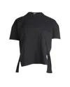 Acne Studios Piani Roundneck T-shirt In Black Cotton In Black
