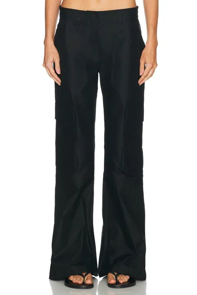Acne Studios Pieter Classic Satin Trouser In Black