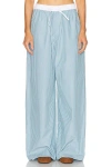 Acne Studios Pijama Striped Pant In Blue