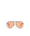 Acne Studios Pilot-frame Sunglasses In Orange