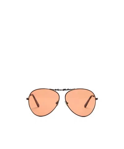 Acne Studios Pilot-frame Sunglasses In Orange