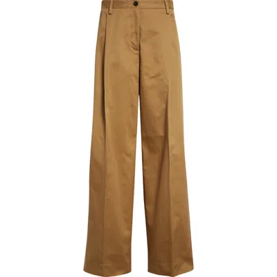 Acne Studios Pingo Trench Twill Trousers In Faded Ochre Drv