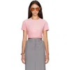 Acne Studios 1996 Fitted Logo T-shirt In Pink