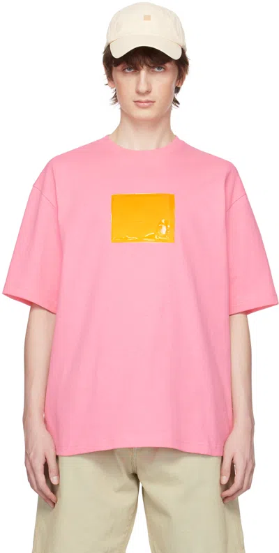 Acne Studios Pink Inflatable T-shirt In Bqu Bubblegum Pink