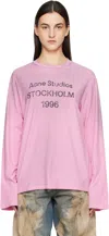 Acne Studios Pink Relaxed-fit T-shirt In Djs Cotton Candy Pin