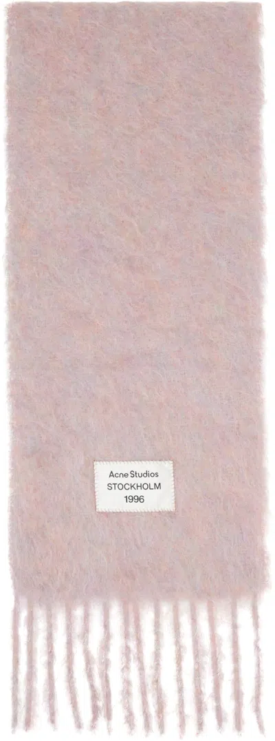 Acne Studios Pink Mohair & Wool Scarf