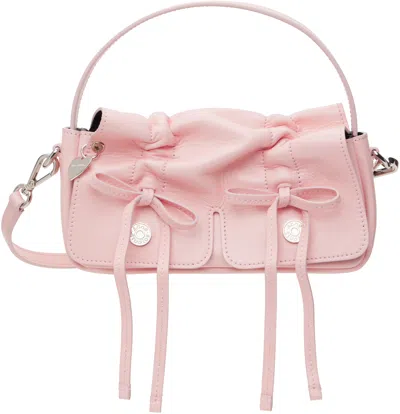 Acne Studios Pink Multipocket Micro Bag In Ad5 Powder Pink