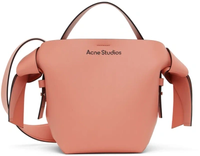 Acne Studios Pink Musubi Mini Shoulder Bag In Ad2 Salmon Pink