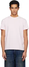 Acne Studios Pink Regular Fit T-shirt In White