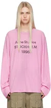 Acne Studios Pink Relaxed-fit T-shirt In Djs Cotton Candy Pin