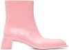 ACNE STUDIOS PINK RUBBER BOOTS