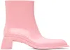 Acne Studios Pink Rubber Boots In 418 Pale Pink