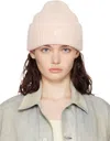 Acne Studios Pink Small Face Logo Beanie In Cs1 Faded Pink Melan