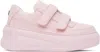 Acne Studios Velcro Strap Platform Sneakers In Bky Pastel Pink