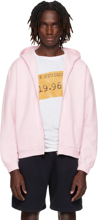 Acne Studios Pink Zipper Hoodie