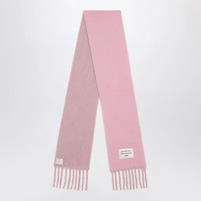Acne Studios Pink/lilac Scarf In Wool And Alpaca Blend Women In Burgundy