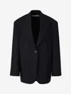 Acne Studios Jador Relaxed Fit Blazer In Midnight Blue