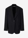 Acne Studios Jador Relaxed Fit Blazer In Midnight Blue