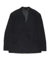 Acne Studios Pinstripe Double-breasted Jacket In Black