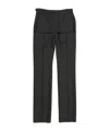 Acne Studios Pinstripe-pattern Trousers In Black