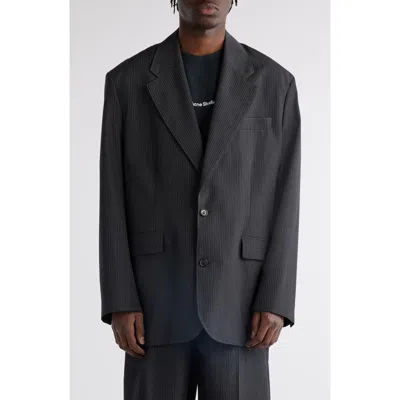 Acne Studios Over Monobreast Blazer In Anthracite_grey