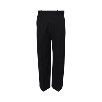 Pre-owned Acne Studios Pinstripe Trousers 'navy' | Blue | Men's Size 52