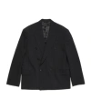 Acne Studios Pinstripe Double-breasted Jacket In Black