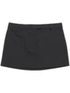 Acne Studios Pinstripe Skirt In Schwarz