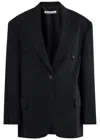 Acne Studios Pinstriped Twill Blazer In Navy