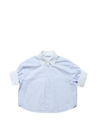 Acne Studios Pinstriped-pattern Button-down Shirt In Blue
